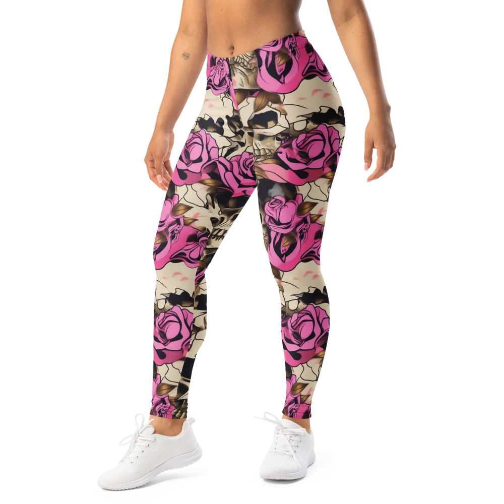 Rosebone Riot on Leggings — Left Front
