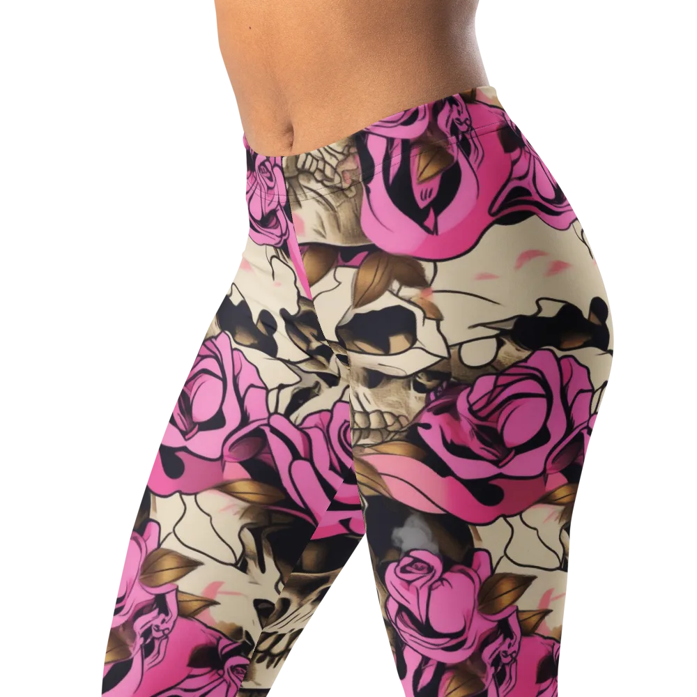 Rosebone Riot on Leggings — Left Front