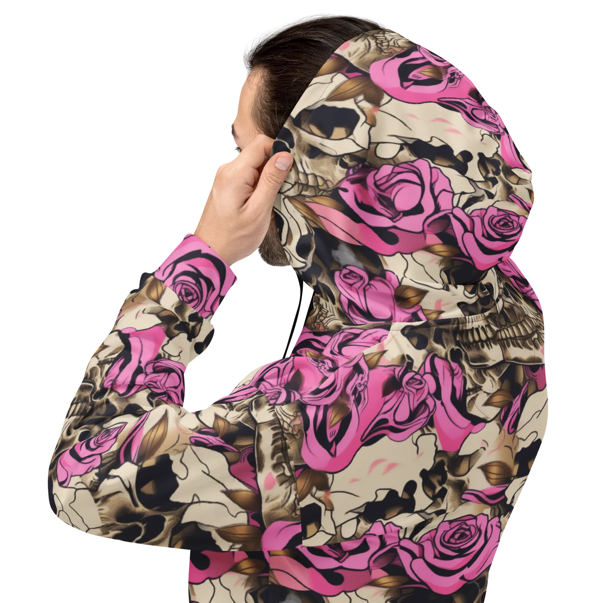 Rosebone Riot on Hoodie — Back