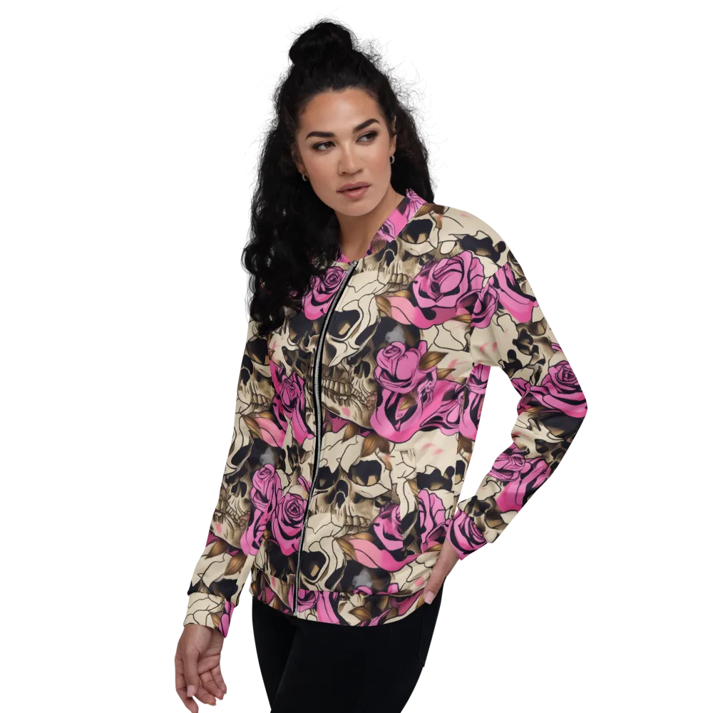 Rosebone Riot on Bomber Jacket — Left