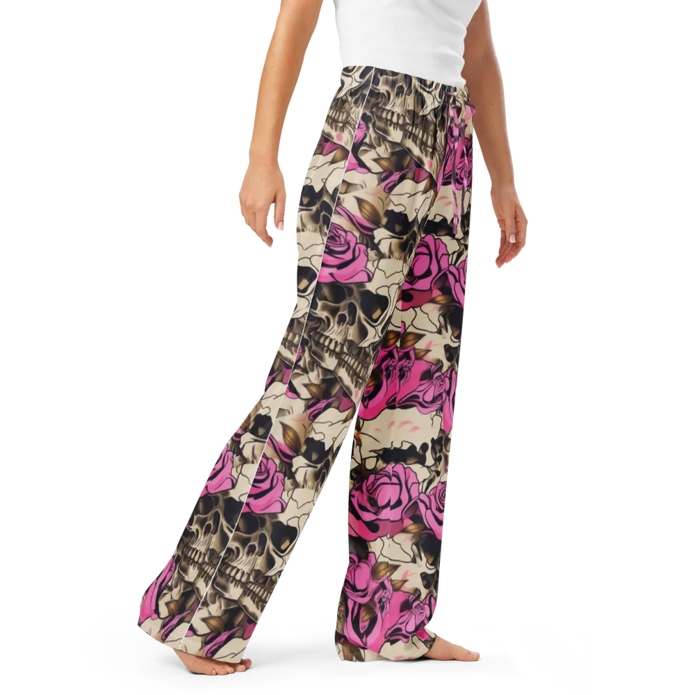 Rosebone Riot on Women's Pajama Pants — Right Front