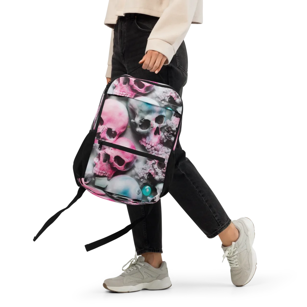 Candy Skull Garden on Utility Backpack — Front