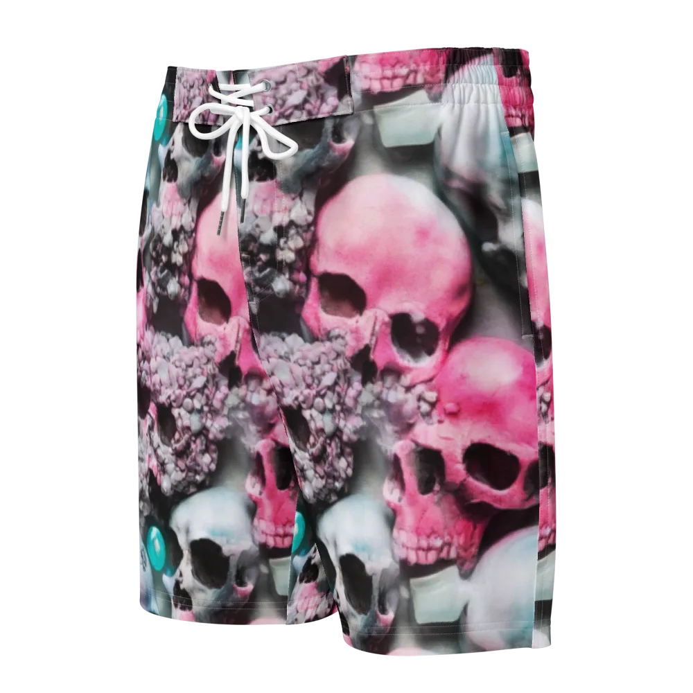 Candy Skull Garden on Men's Board Shorts — Front