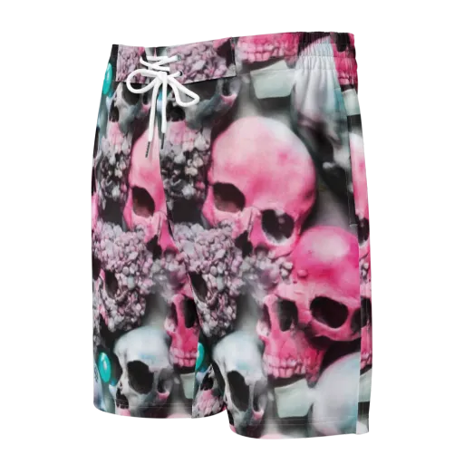 Candy Skull Garden on a Men's Board Shorts