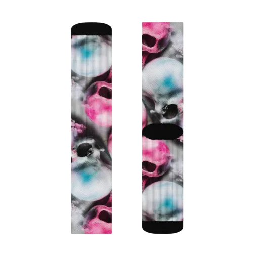 Candy Skull Garden on a Socks