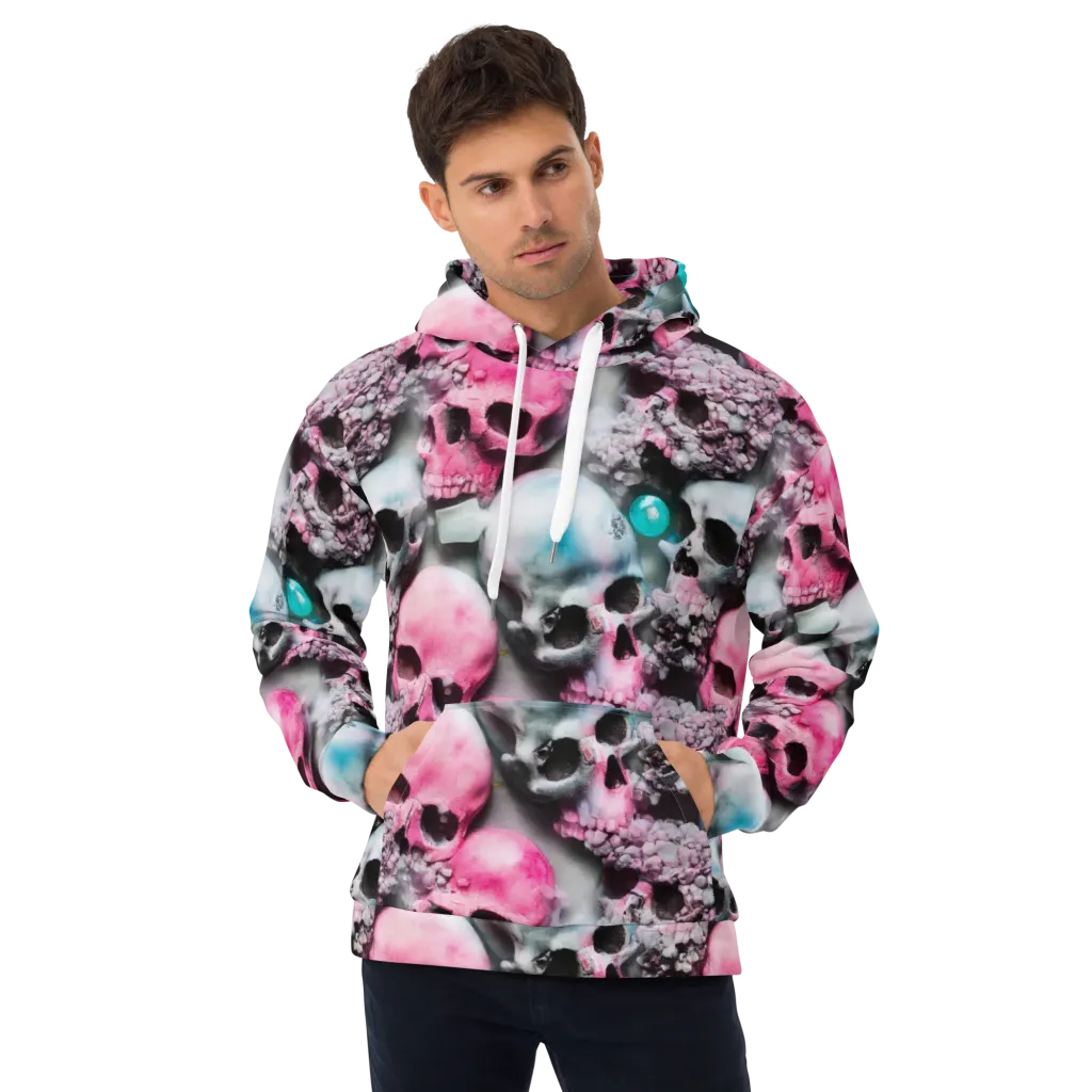 Candy Skull Garden on Hoodie — Front
