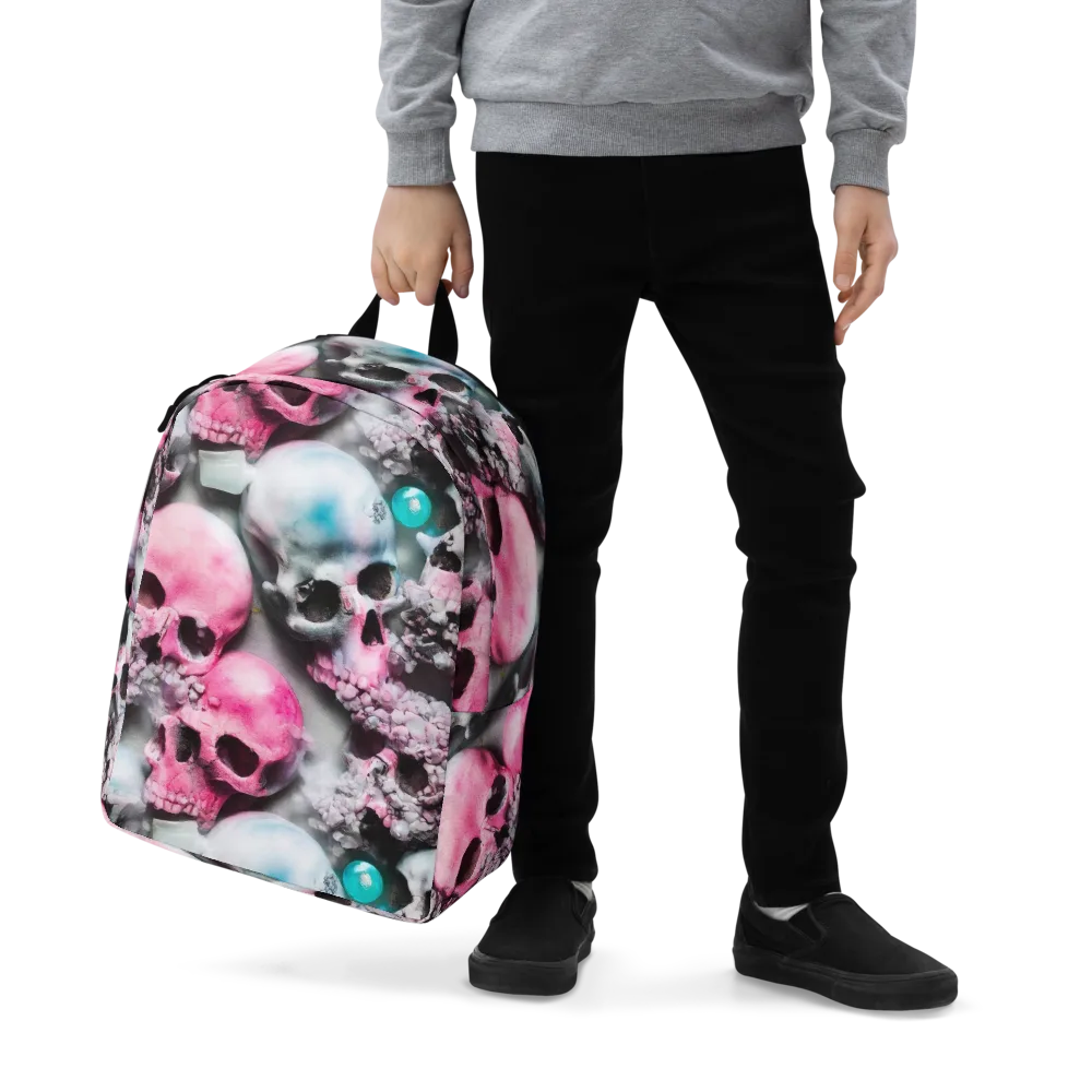 Candy Skull Garden on Minimalist Backpack — Zoomed-in