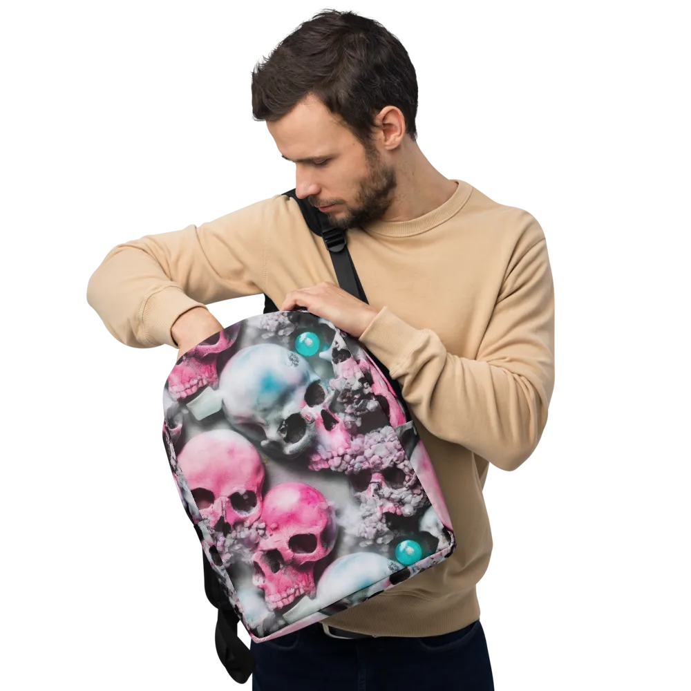 Candy Skull Garden on Minimalist Backpack — Front
