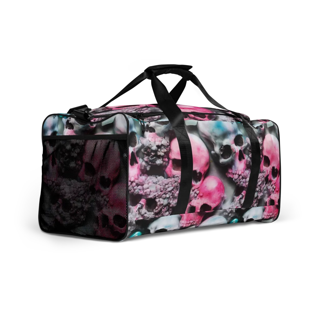 Candy Skull Garden on Duffle Bag — Right Front