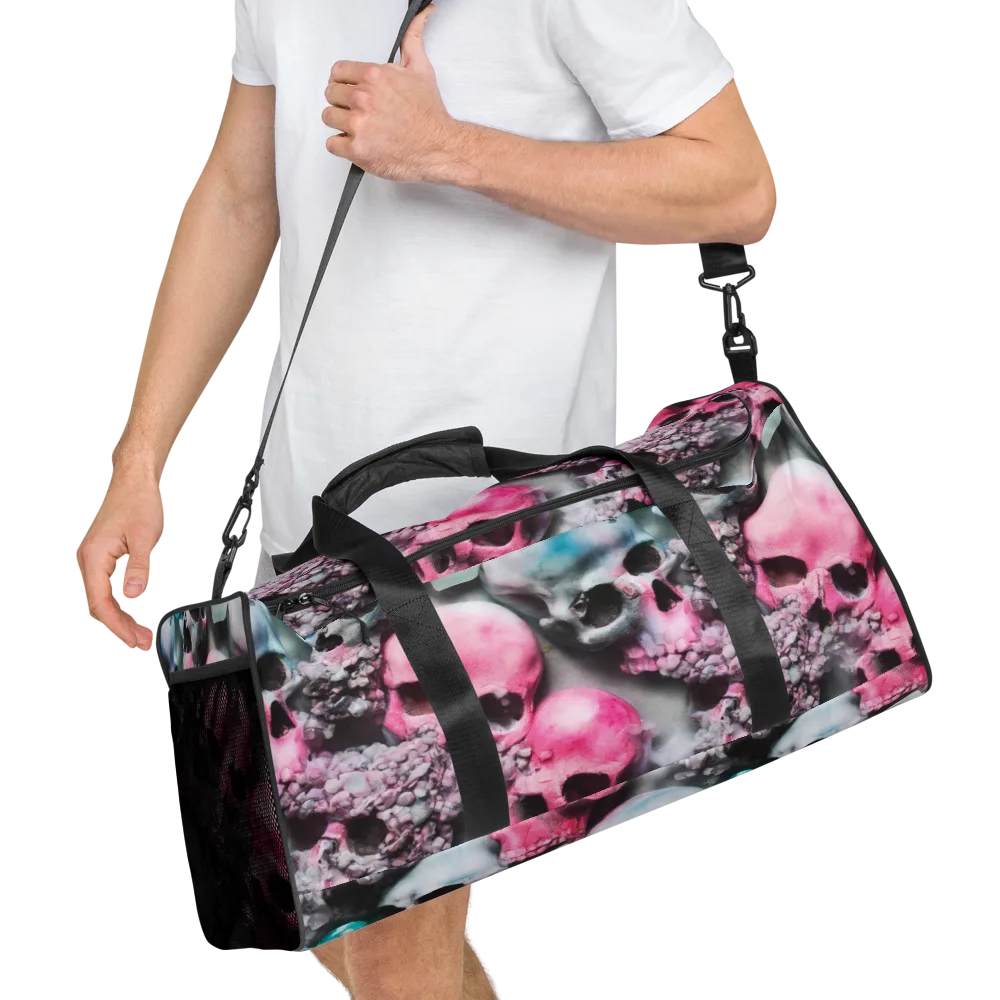 Candy Skull Garden on Duffle Bag — Right Front