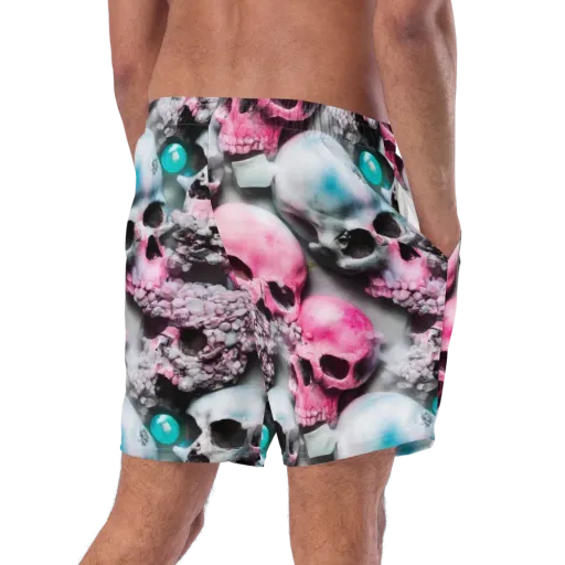 Candy Skull Garden on a Swim Trunks