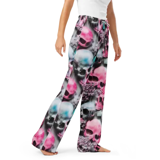 Candy Skull Garden on a Women's Pajama Pants