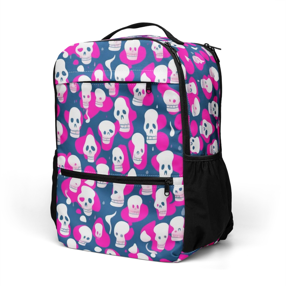 Pink Requiem on Utility Backpack — Left Front