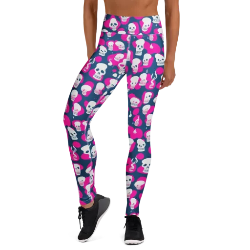 Pink Requiem on a Yoga Leggings