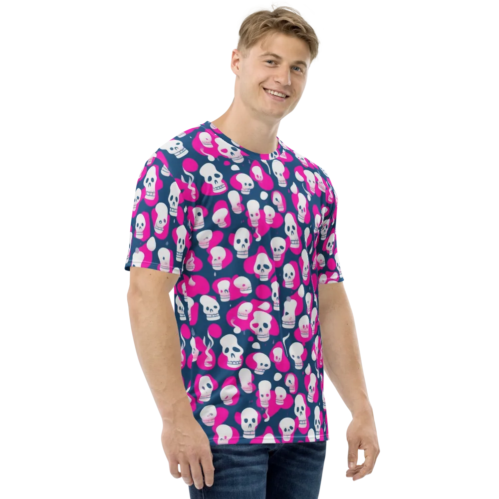 Pink Requiem on Men's Crew Neck T-Shirt — Right
