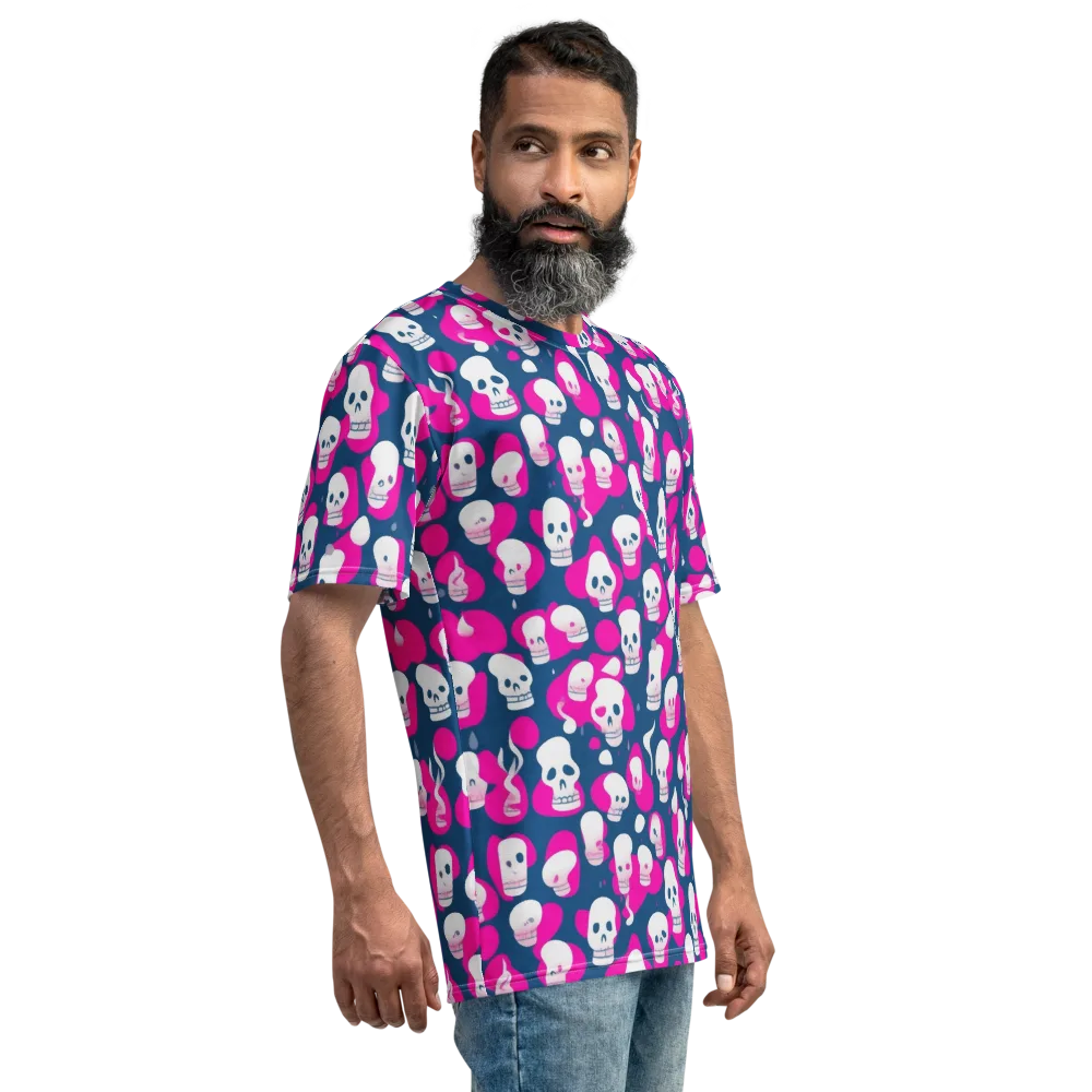 Pink Requiem on Men's Crew Neck T-Shirt — Right