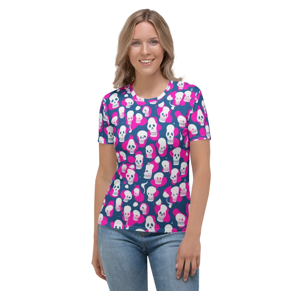 Pink Requiem on Women's Crew Neck T-Shirt — Front