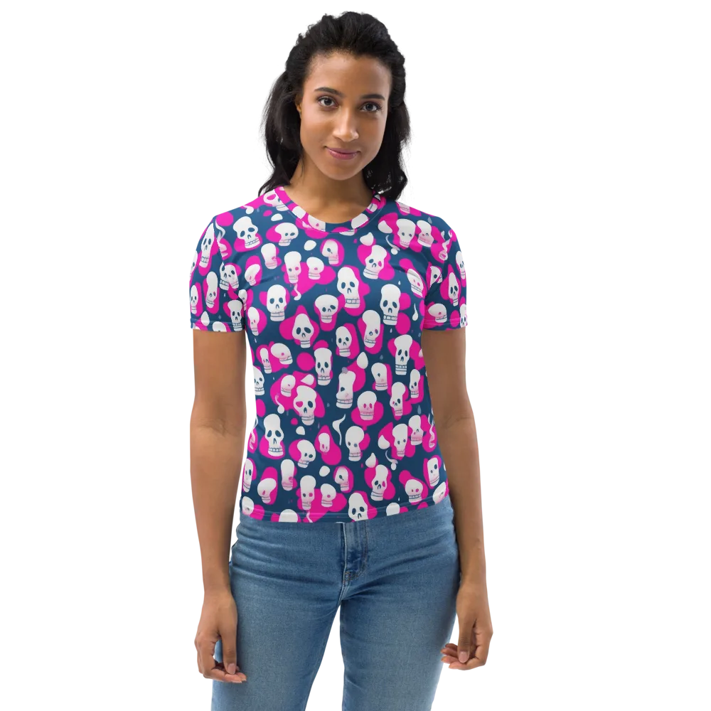 Pink Requiem on Women's Crew Neck T-Shirt — Front
