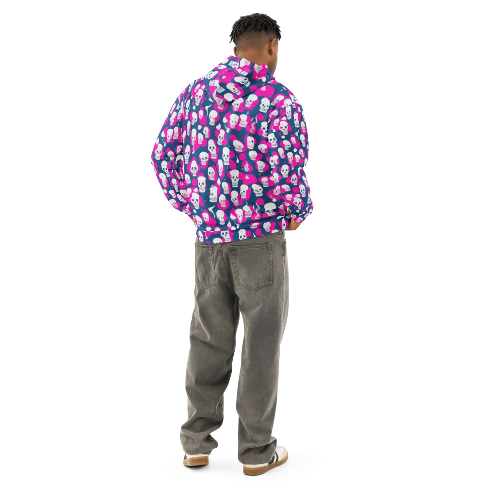 Pink Requiem on Cotton Hoodie — Back