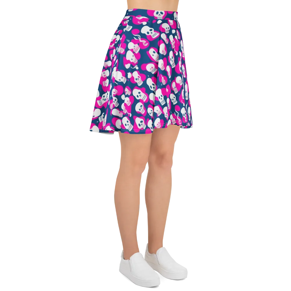 Pink Requiem on Skater Skirt — Right