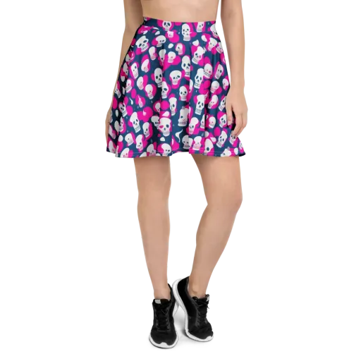 Pink Requiem on a Skater Skirt