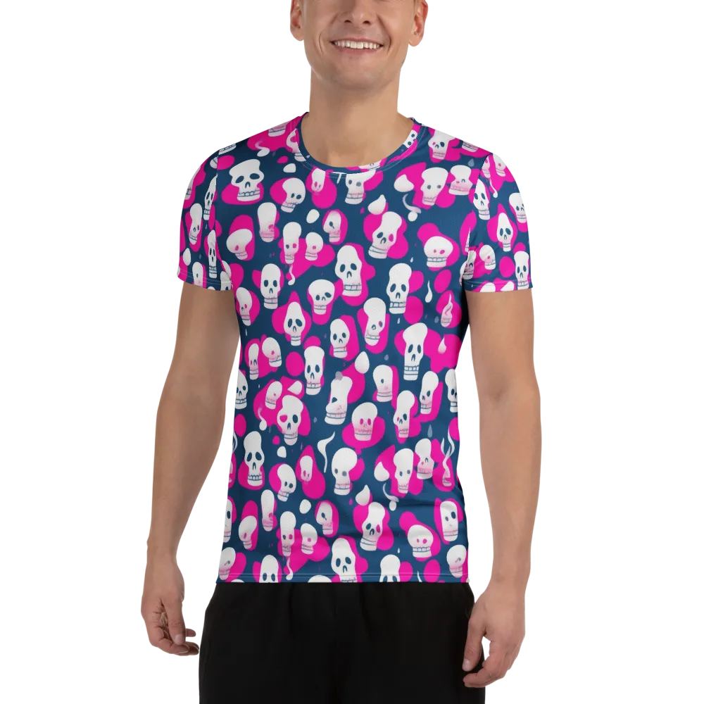 Pink Requiem on Men's Athletic T-Shirt — Front