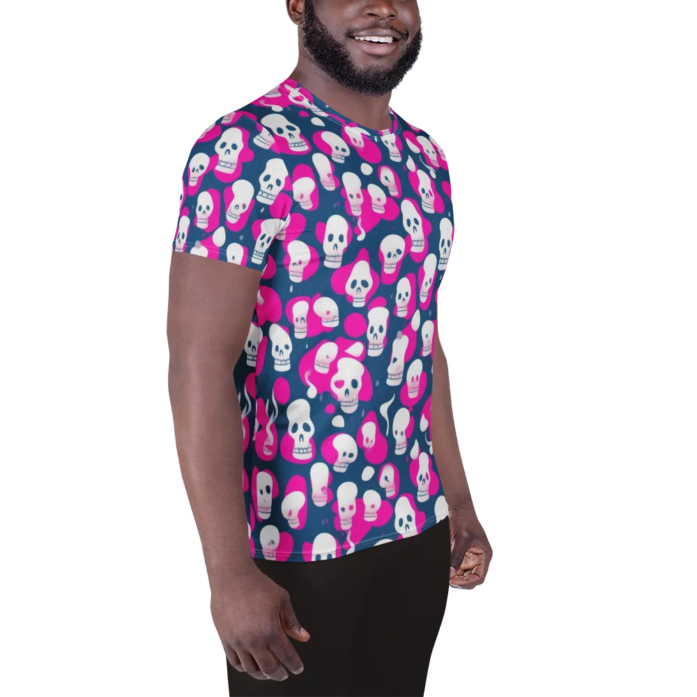 Pink Requiem on Men's Athletic T-Shirt — Right