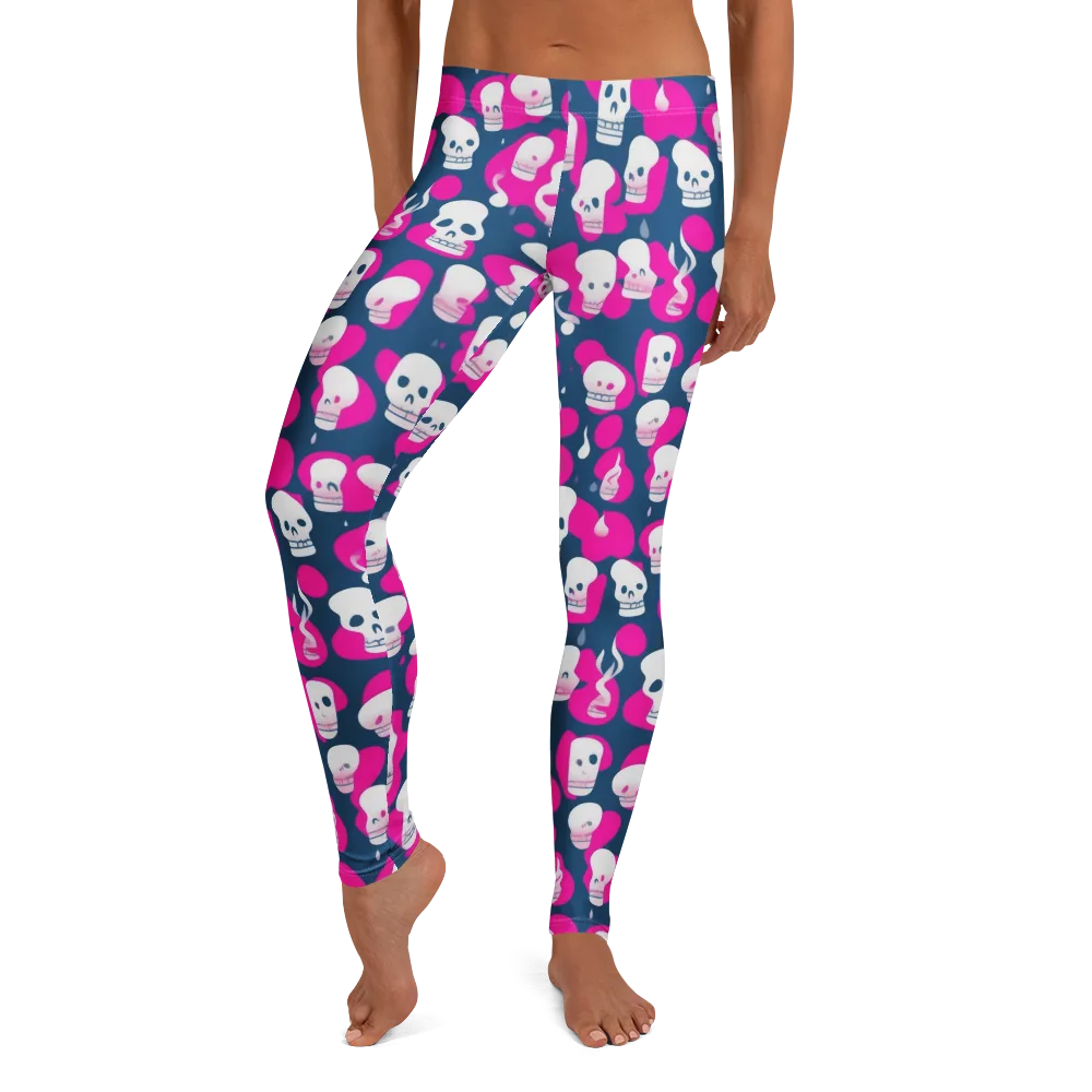 Pink Requiem on Leggings — Front