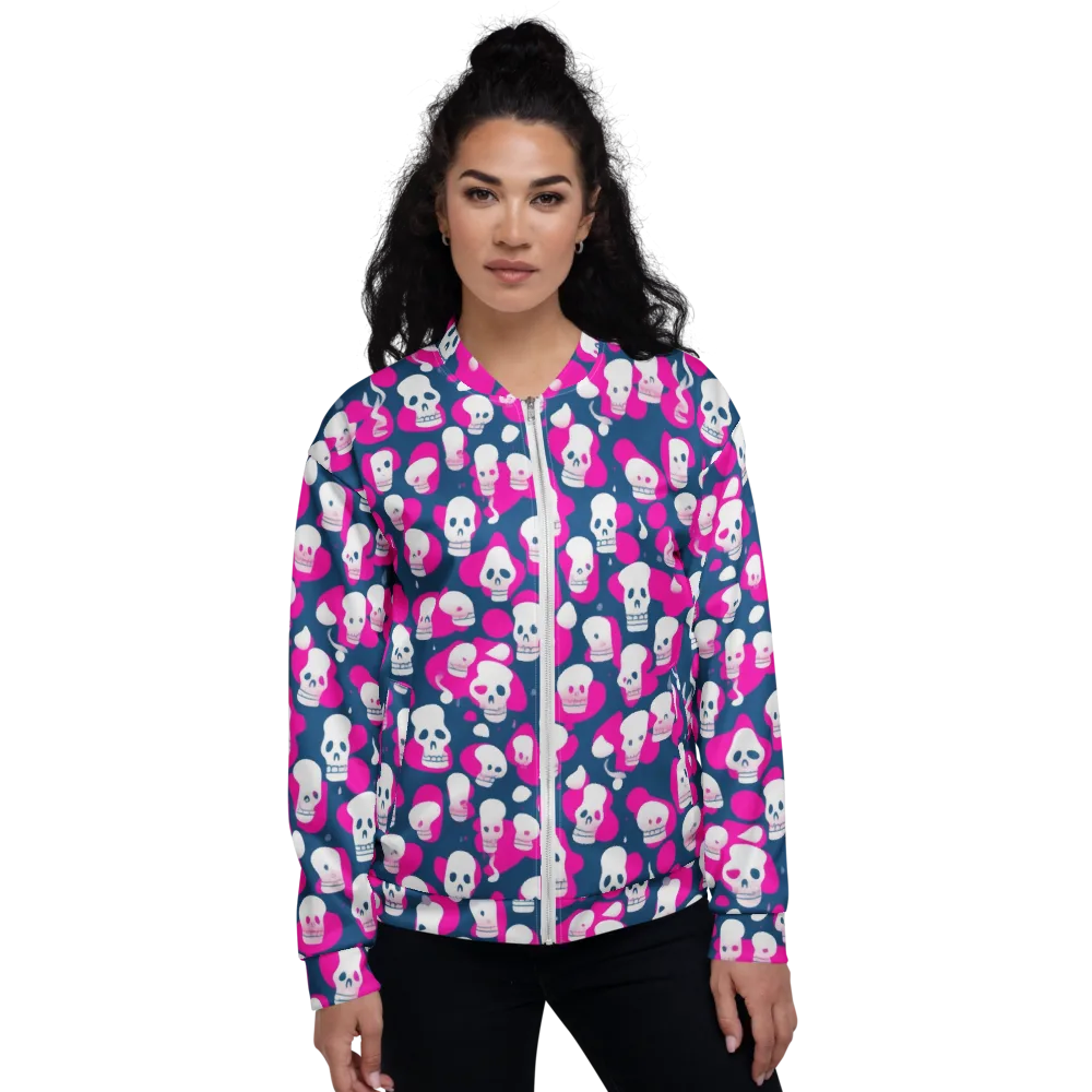 Pink Requiem on Bomber Jacket — Front