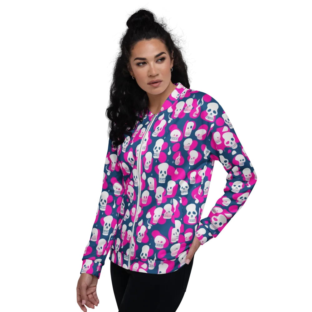 Pink Requiem on Bomber Jacket — Left