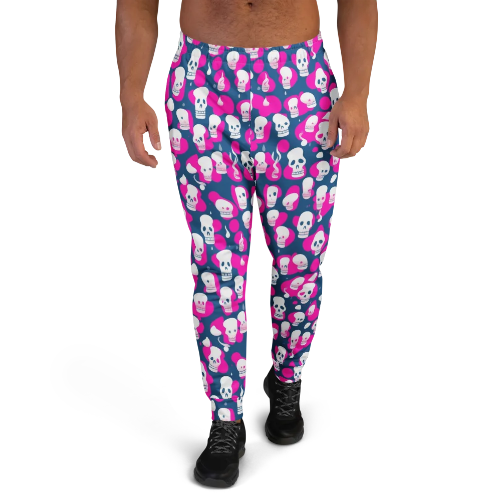 Pink Requiem on Men's Joggers — Front