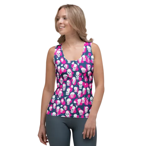 Pink Requiem on a Women's Tank Top