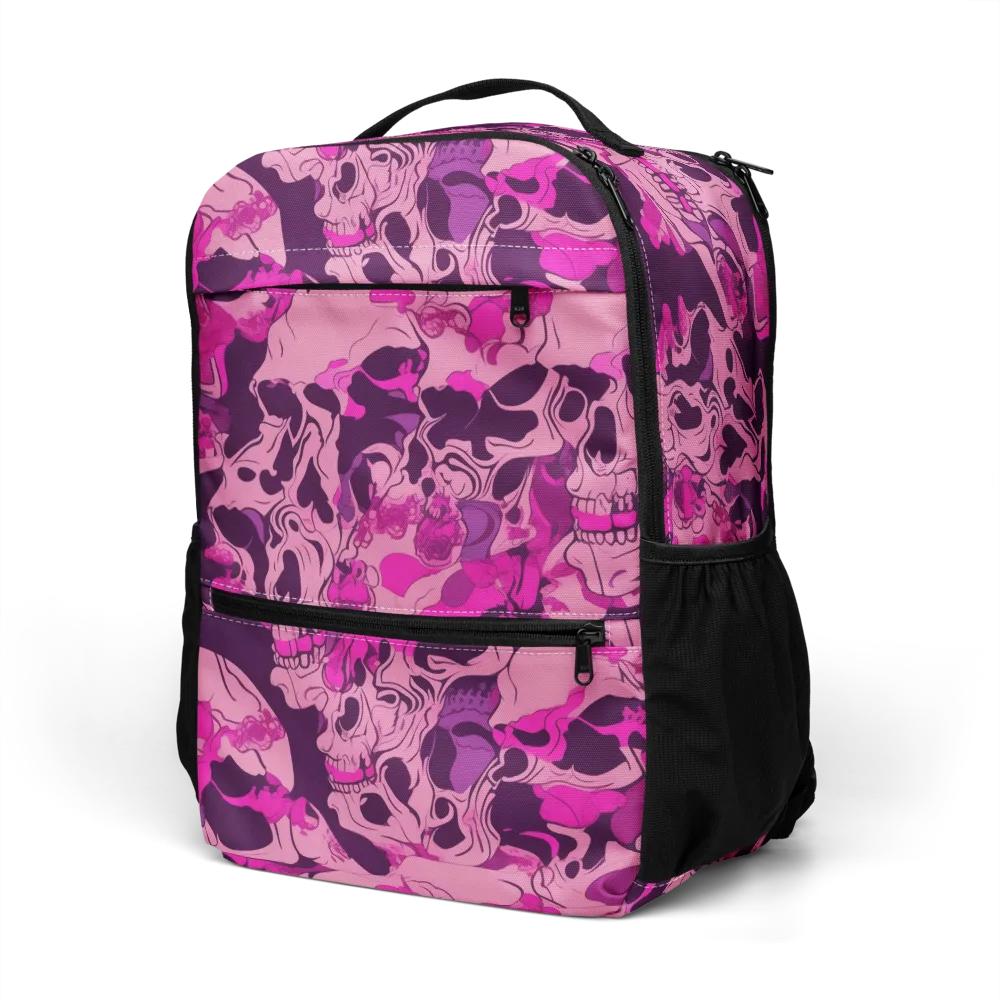 Fuchsia Afterlife on Utility Backpack — Left Front