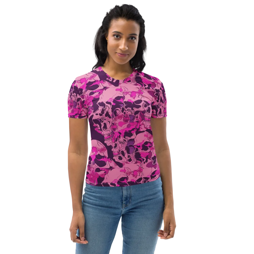 Fuchsia Afterlife on Women's Crew Neck T-Shirt — Front