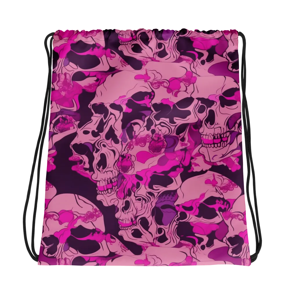 Fuchsia Afterlife on Drawstring Bag — Photo