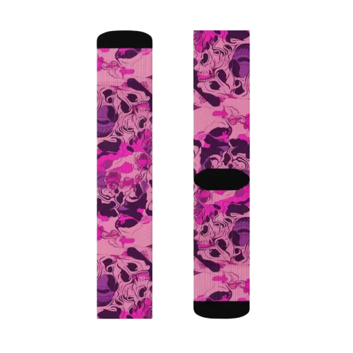 Fuchsia Afterlife on a Socks