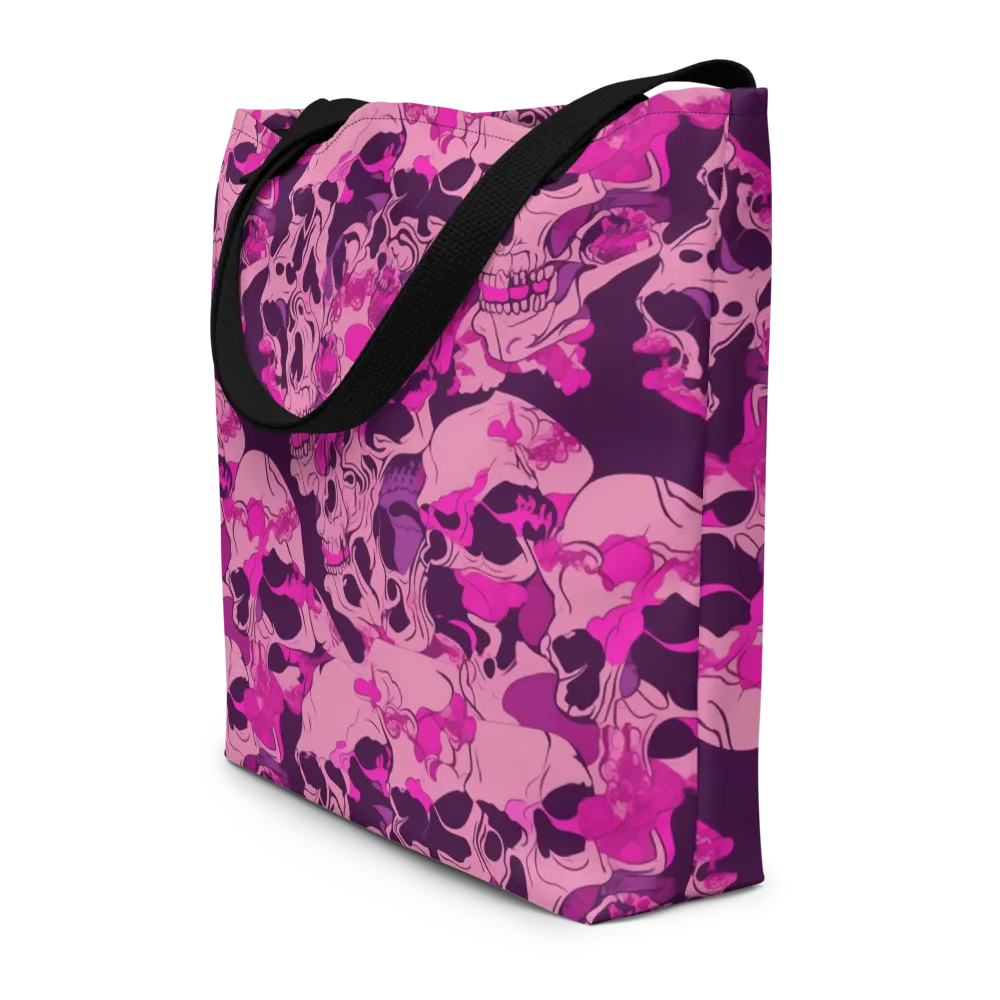Fuchsia Afterlife on Large Tote Bag W/ Pocket — Front