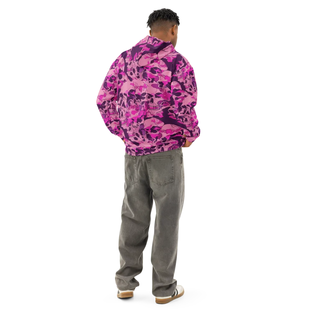 Fuchsia Afterlife on Cotton Hoodie — Back