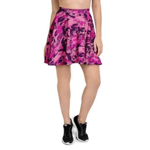 Fuchsia Afterlife on a Skater Skirt