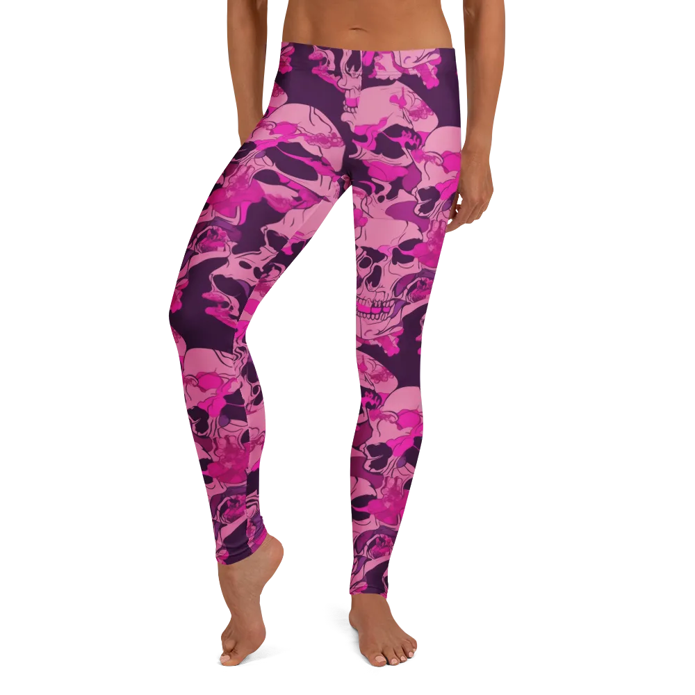 Fuchsia Afterlife on Leggings — Front