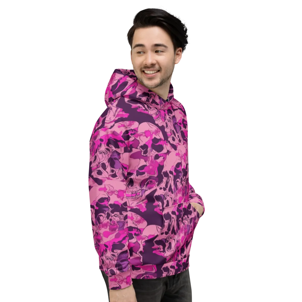 Fuchsia Afterlife on Hoodie — Right