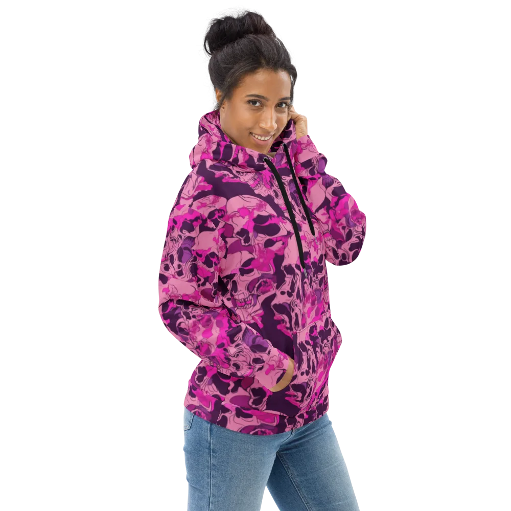 Fuchsia Afterlife on Hoodie — Right