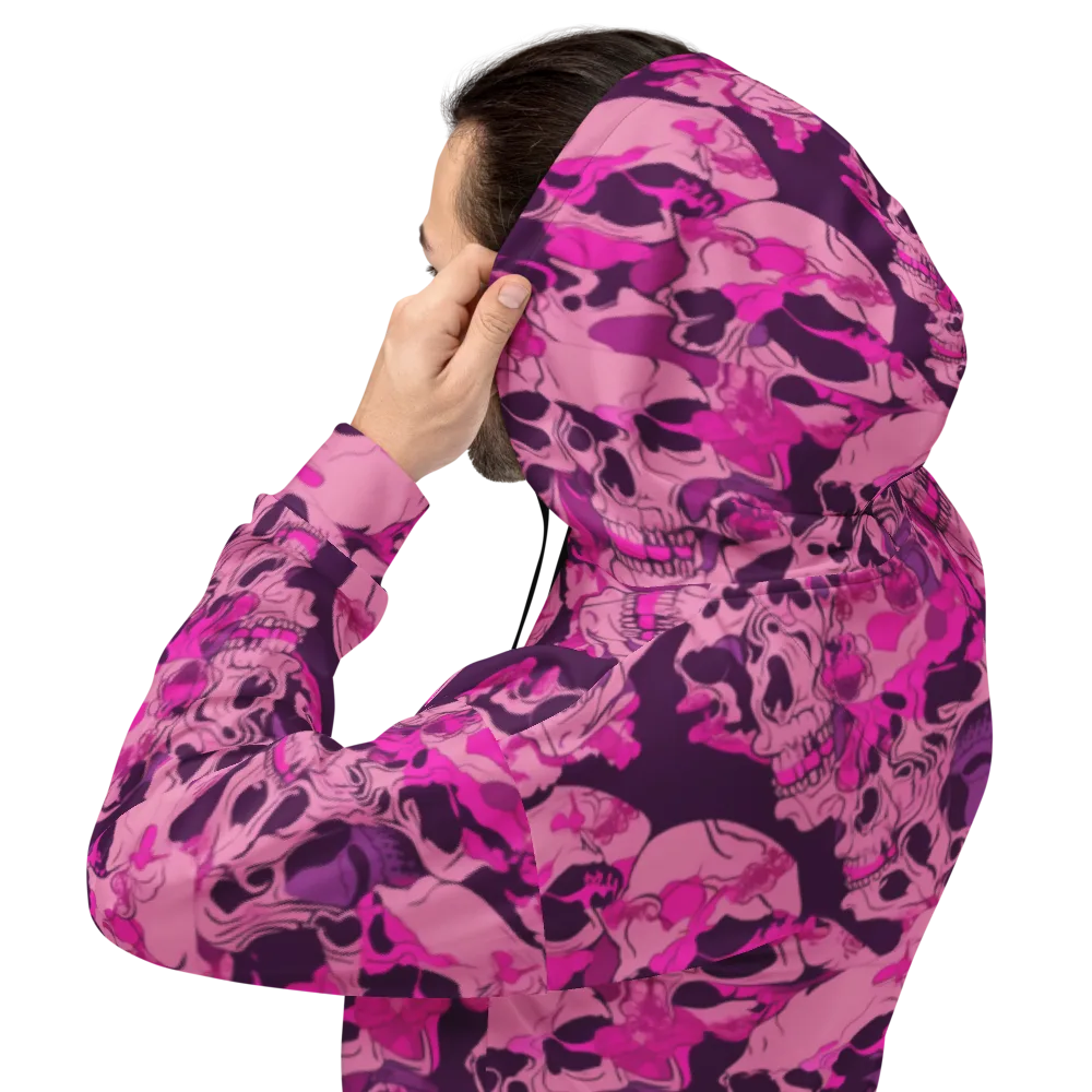 Fuchsia Afterlife on Hoodie — Back
