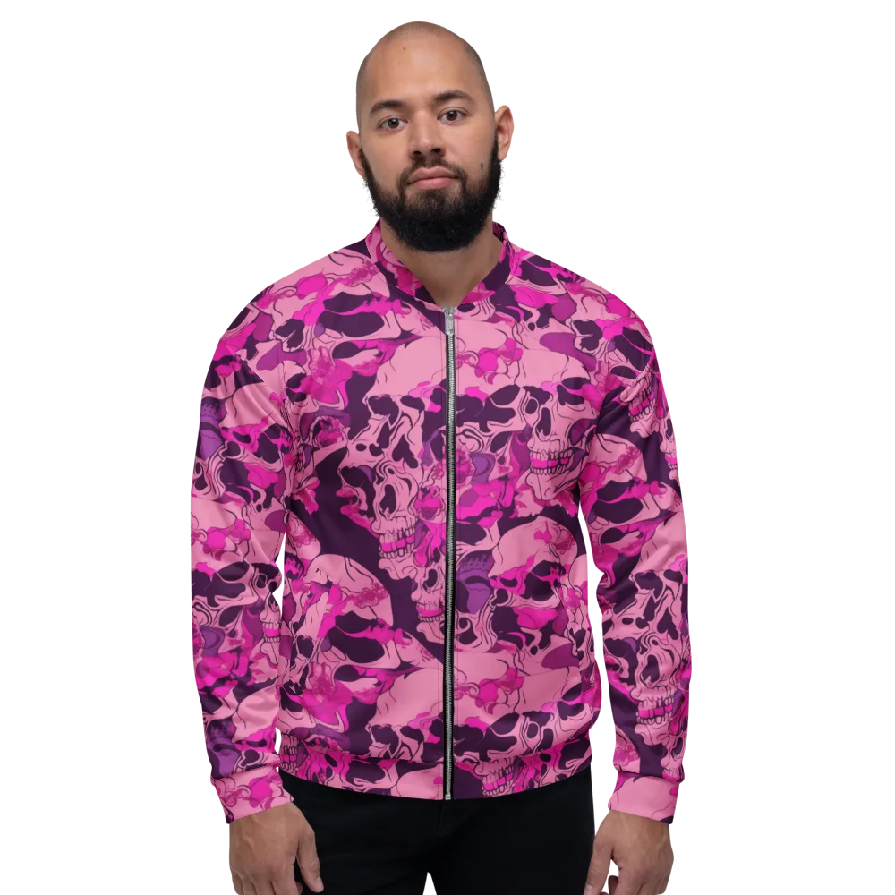 Fuchsia Afterlife on Bomber Jacket — Front