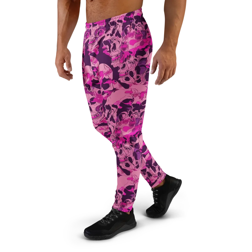 Fuchsia Afterlife on Men's Joggers — Left