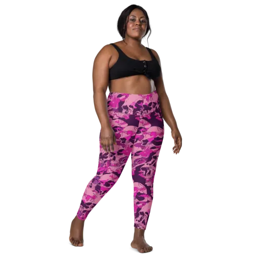 Fuchsia Afterlife on a Leggings with Pockets