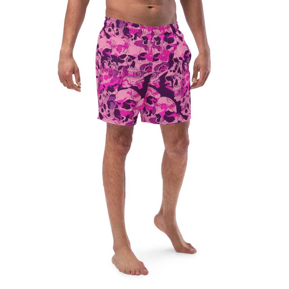Fuchsia Afterlife on Swim Trunks — Front