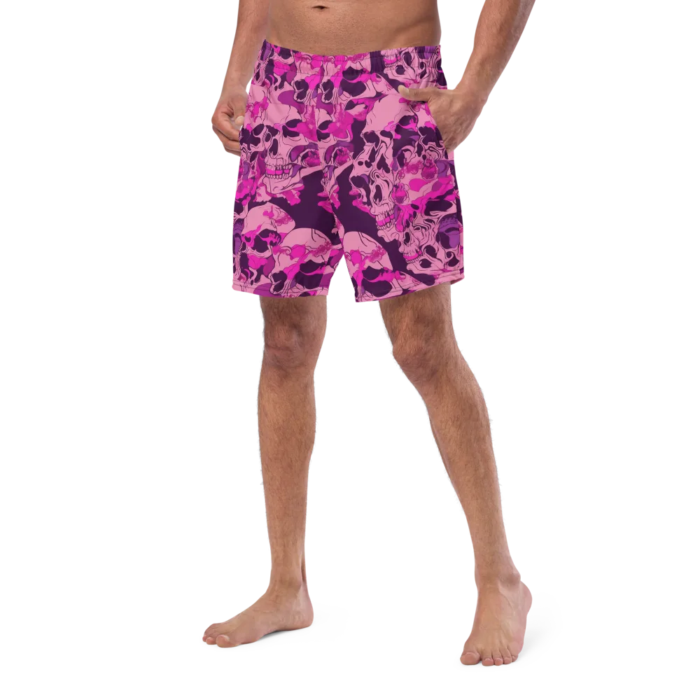 Fuchsia Afterlife on Swim Trunks — Left Front