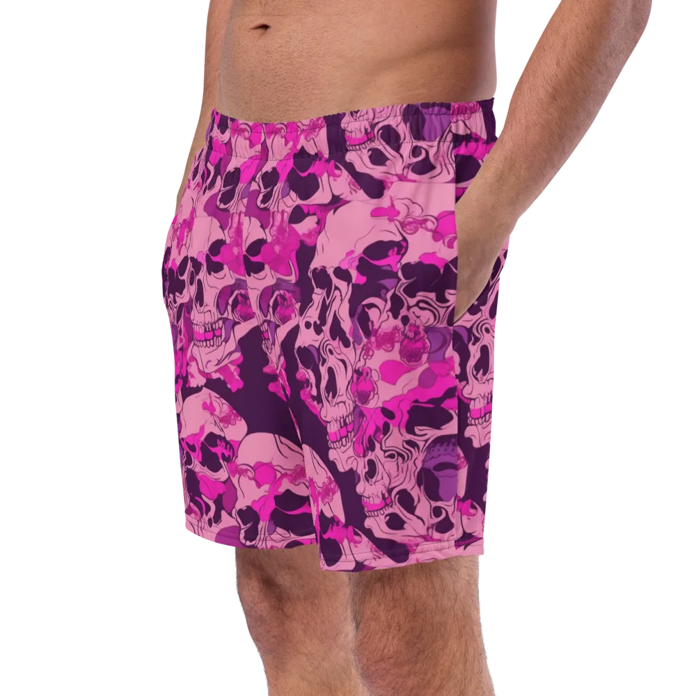 Fuchsia Afterlife on Swim Trunks — Left Front