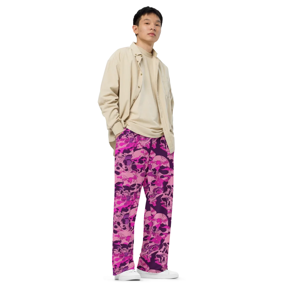 Fuchsia Afterlife on Wide-Leg Pants — Right Front